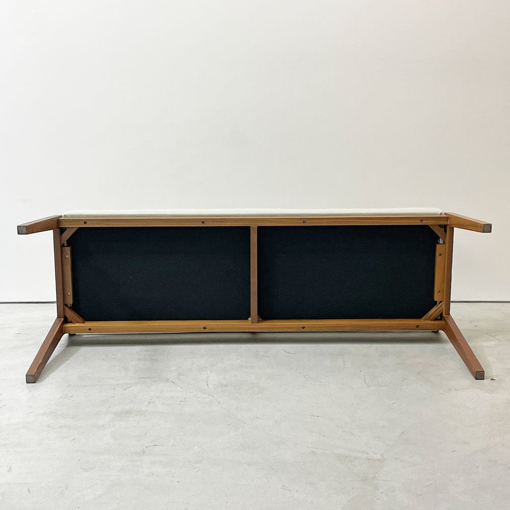アジム AJIM イビザ ibiza bench ベンチ ダイニングベンチ ウォールナット無垢材 ファブリック ナチュラルモダン 国産家具 ●