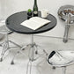 ダルトン DULTON X4 table X4テーブル カフェテーブル サイドテーブル ラウンド スチール クロームメッキ ブラック 折りたたみ式 インダストリアル 廃番 ●
