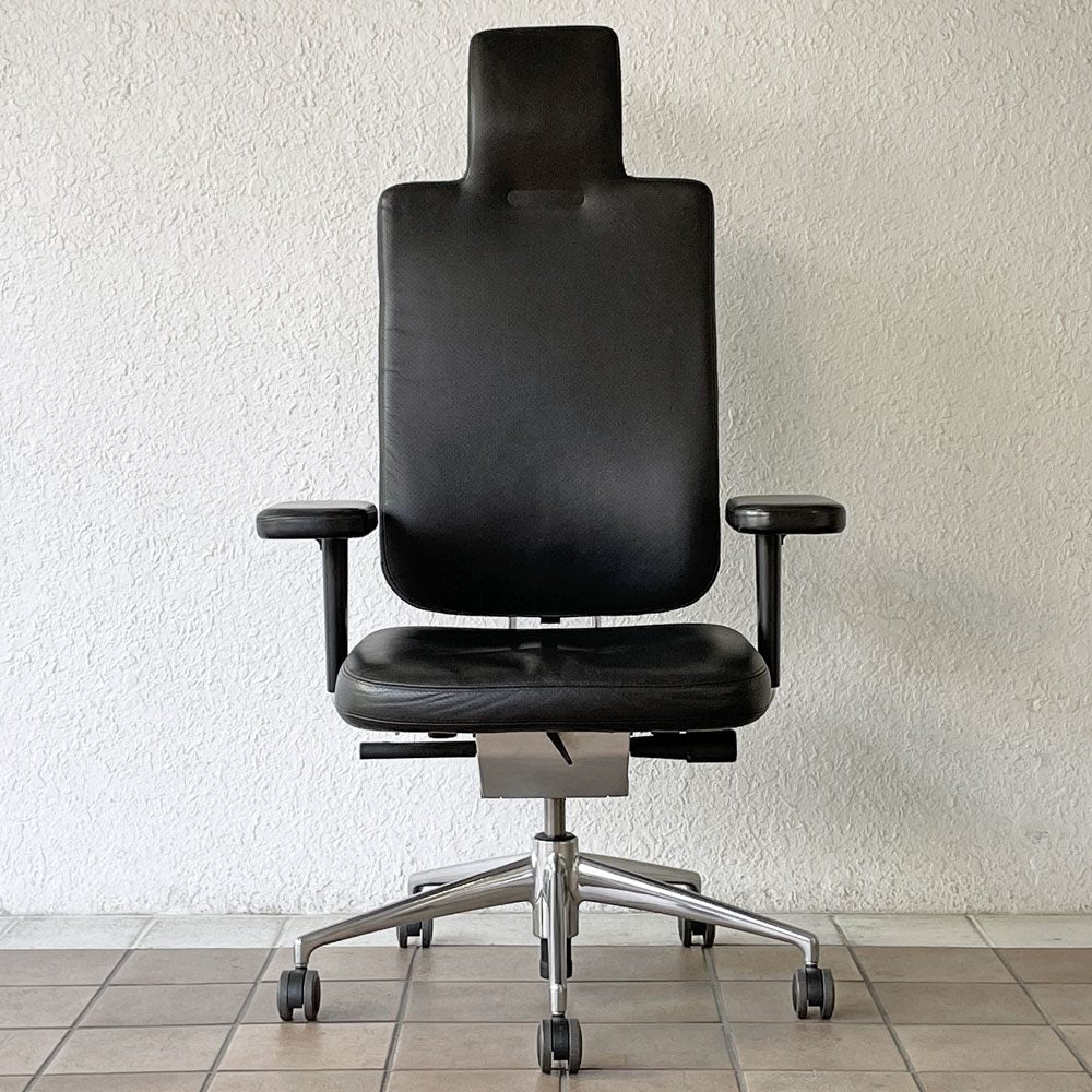 ヴィトラ vitra ヘッドライン Headline デスクチェア オフィスチェア 本革 マリオ・ベリーニ＆クラウディオ・ベリーニ グッドデザイン賞 ◇