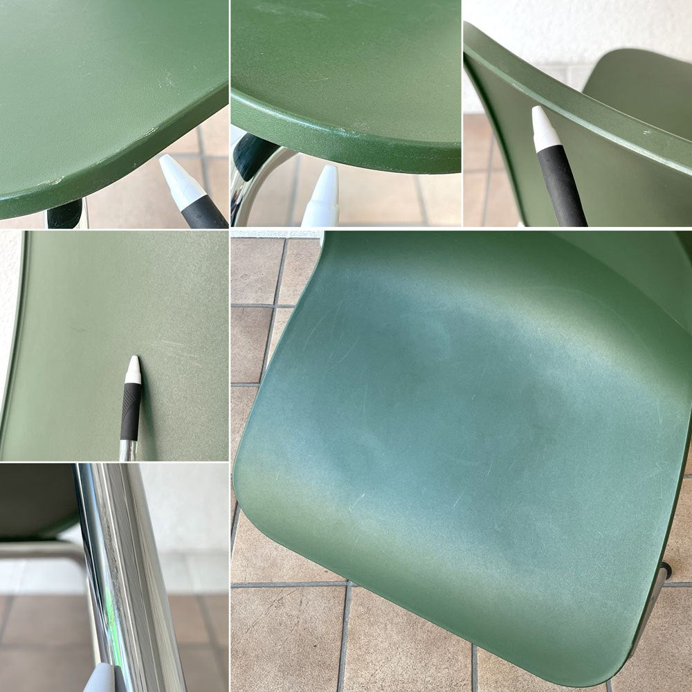 ヴィトラ vitra ハルチューブ HAL Tube サイドチェア ダイニングチェア スタッカブル グリーン ジャスパー・モリソン A ◇