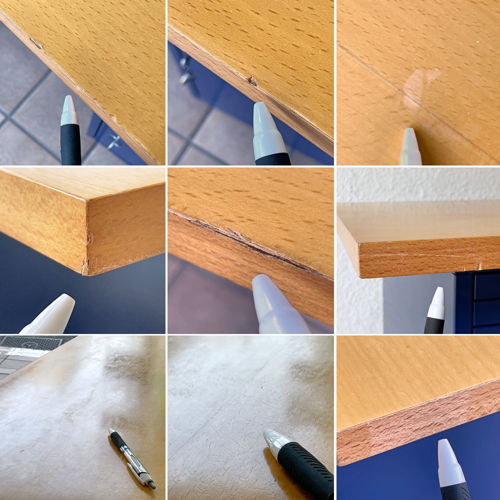 ビスレー BISLEY ベーシック BASIC 29/8B A4キャビネット＋BA3/29 キャビネット ロッカー＋木天板 デスク仕様 3点セット ブルー × ナチュラル 希少廃番 英国 ◇