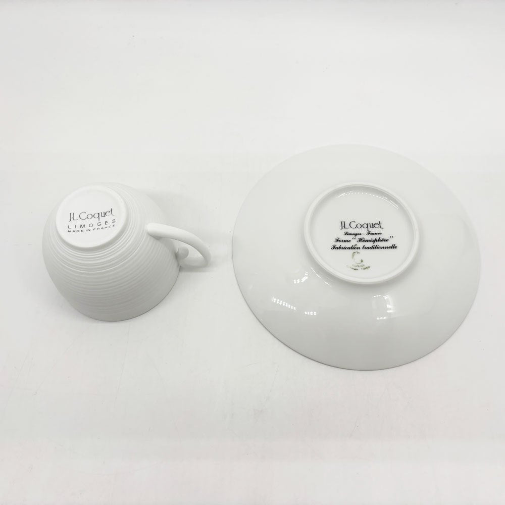 ジャン ルイ コケ JL Coquet エミスフェール Hemisphere コーヒーカップ＆ソーサー 磁器 洋食器 フランス B ●