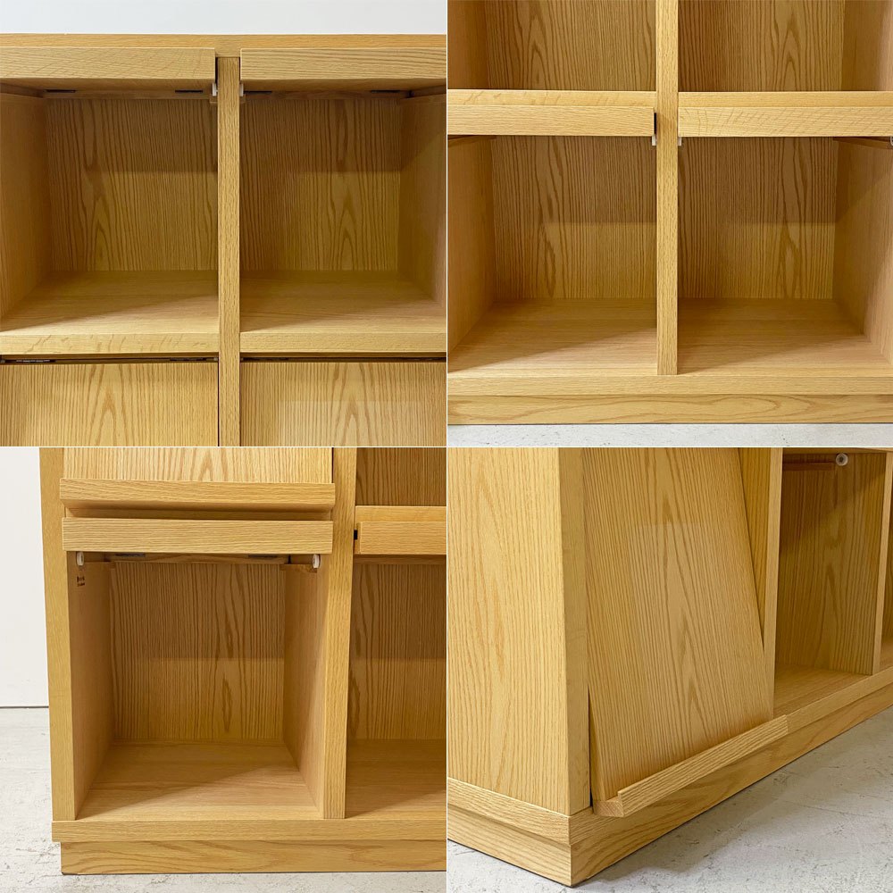 リアルスタイル REAL Style バンクロフト BANCROFT ブックシェルフ 1133 オーク材 6フラップドア  ●