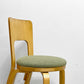 アルテック artek チェア66 CHAIR66 ダイニングチェア ナチュラルラッカー バーチ材 ファブリックシート アルヴァ・アアルト フィンランド 北欧家具 ビンテージ A ●
