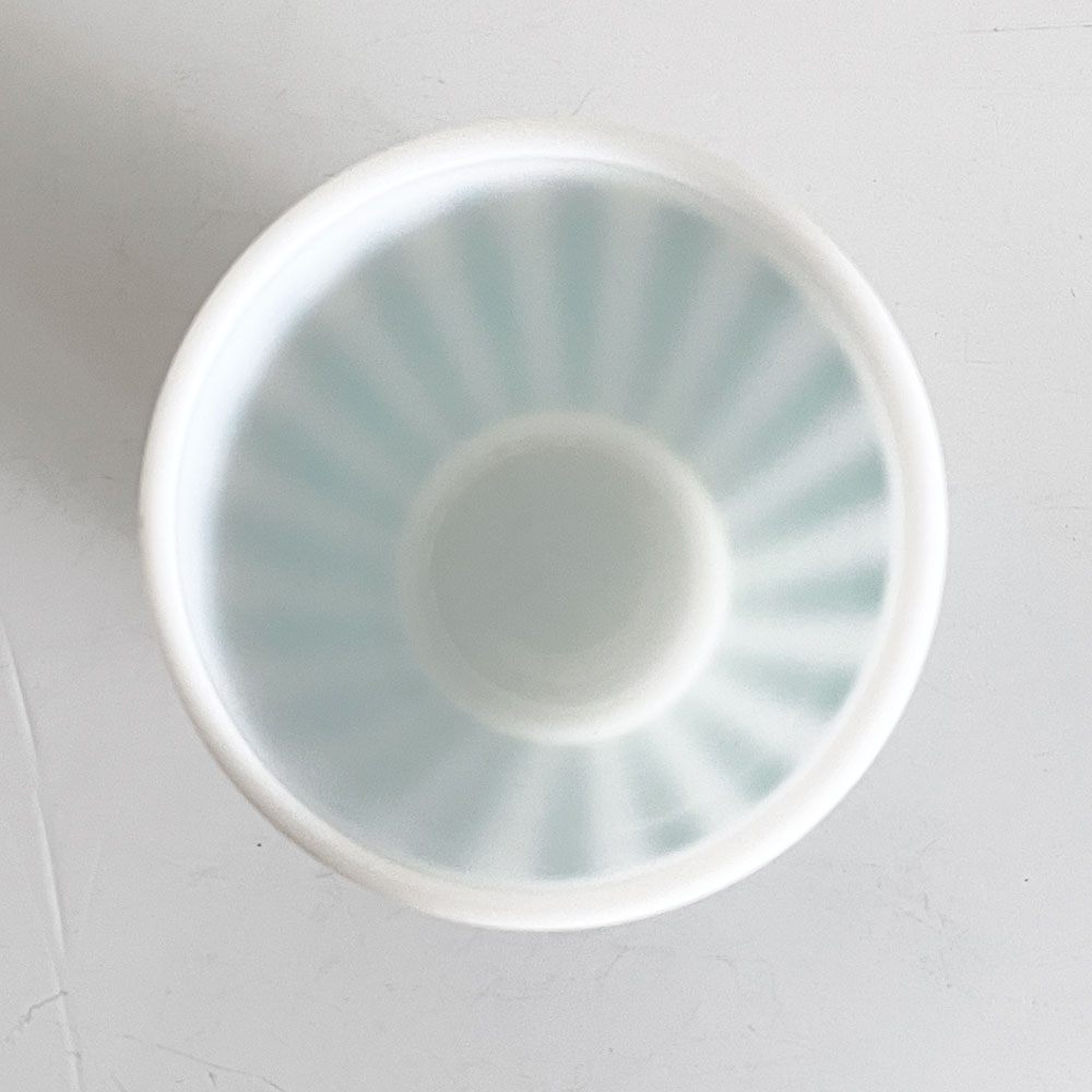 ヘーゼルアトラス Hazel Atlas  キャンディストライプ Candy Stripe ガラスタンブラー グリーン ミルクガラス 耐熱  50年代 USビンテージ ■