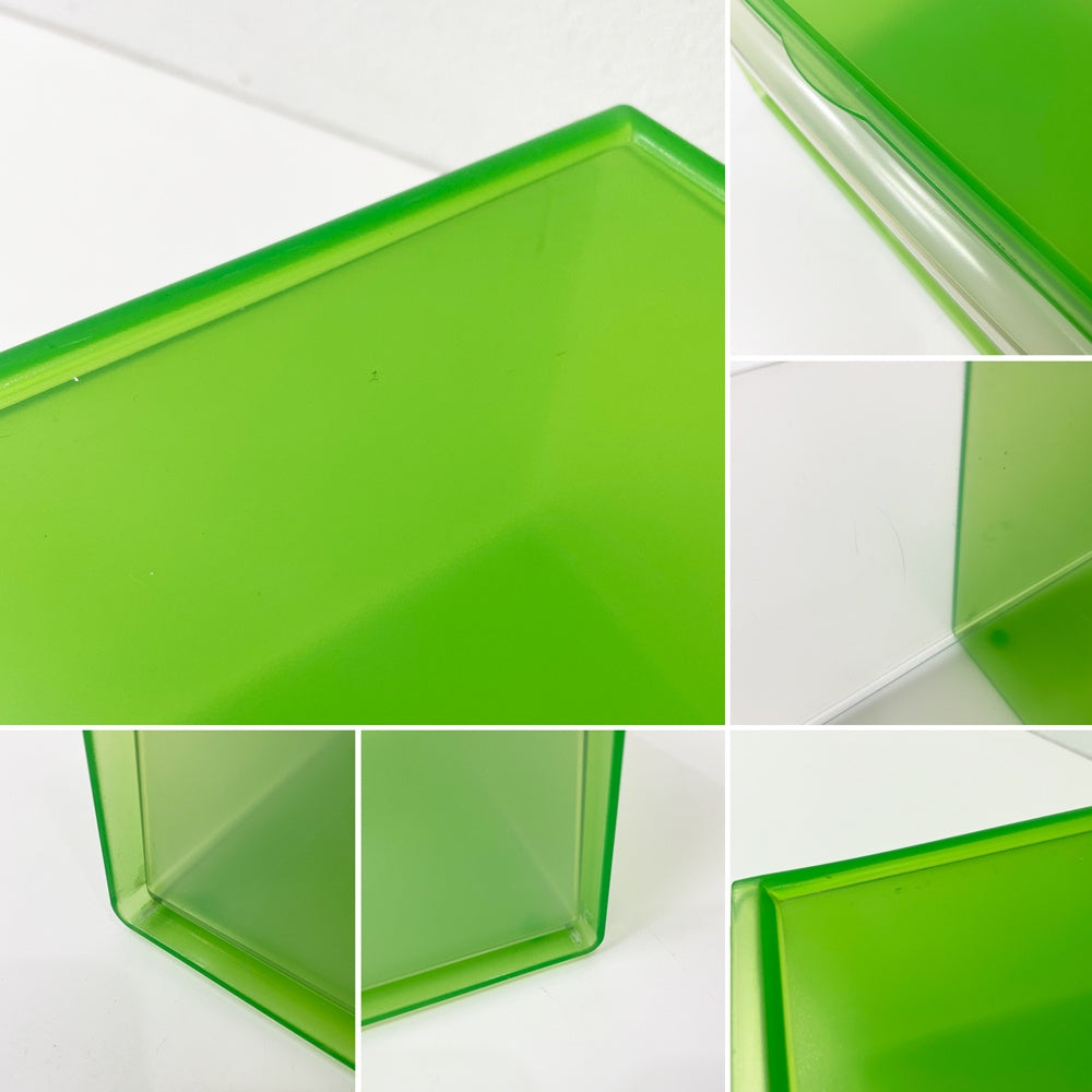 タッパーウェア Tupperware システムドロワー ワイド クリアグリーン×ベージュ H16.5cm 12L 2個セット ●