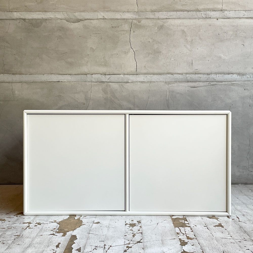 モンタナ MONTANA システムシェルフユニット SYSTEM SHELF UNIT キャビネット プッシュラッチ 木製扉 ホワイト デンマーク ♪