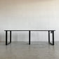 かなでもの KANADEMONO ザ・テーブル THE TABLE Black Steel デスク W240×D70cm ラバーウッド ブラックブラウン スクエアレッグ 配線孔＆ティッシュボックストレイ付 合計定価￥138,500- 〓