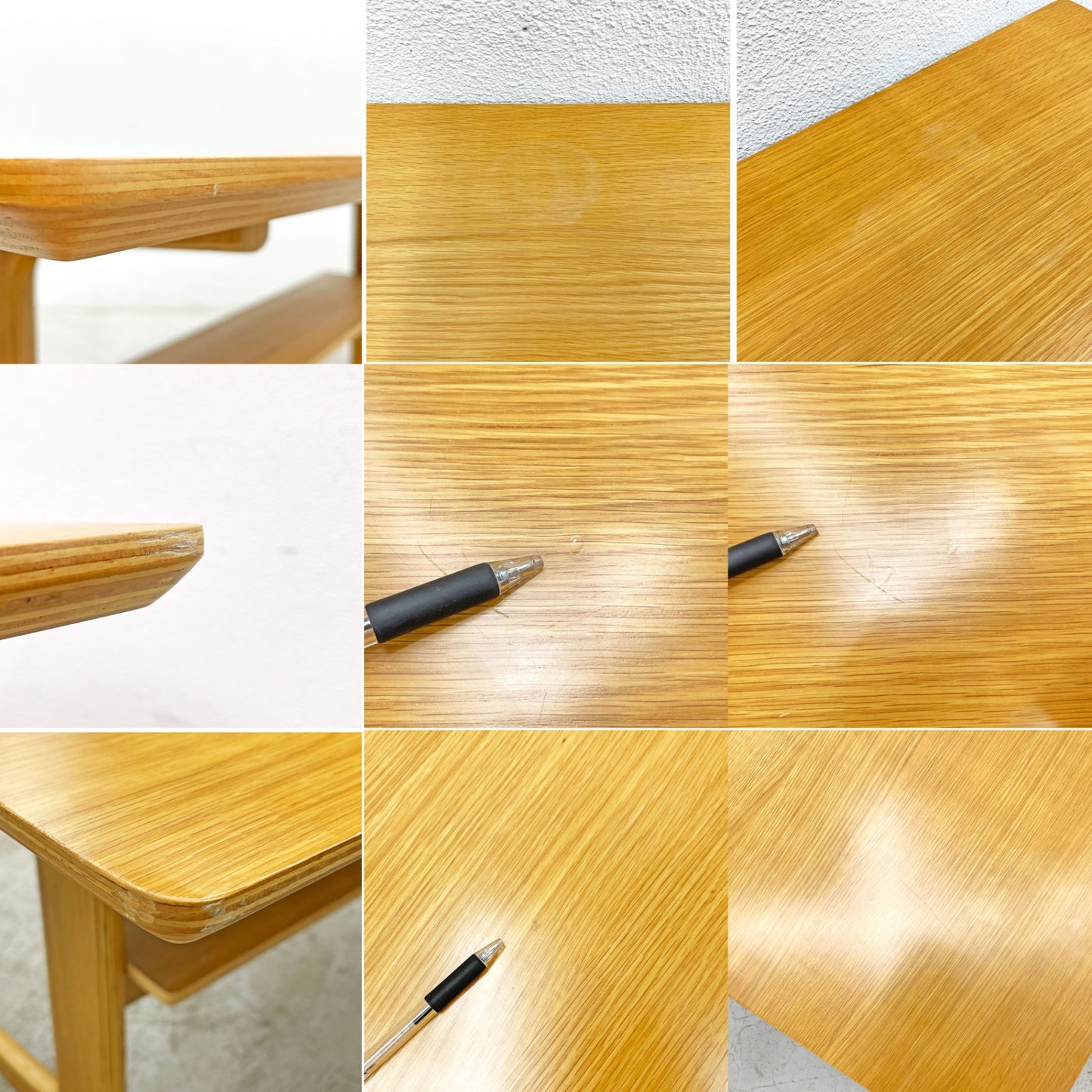 無印良品 MUJI リビングでもダイニングでもつかえる ダイニングテーブル オーク材 W130 x D65cm 〓