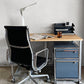 ビスレー BISLEY デスクプラン DESK PLAN Lフット ワーキングテーブル デスク オーク メラミン天板 スチール脚 W120cm イギリス ■