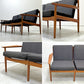 グロストルップ Glostrup Mobelfabrik 3pソファ チーク材 アルネ・ヴォッダー Arne Vodder デンマーク 北欧ビンテージ ●