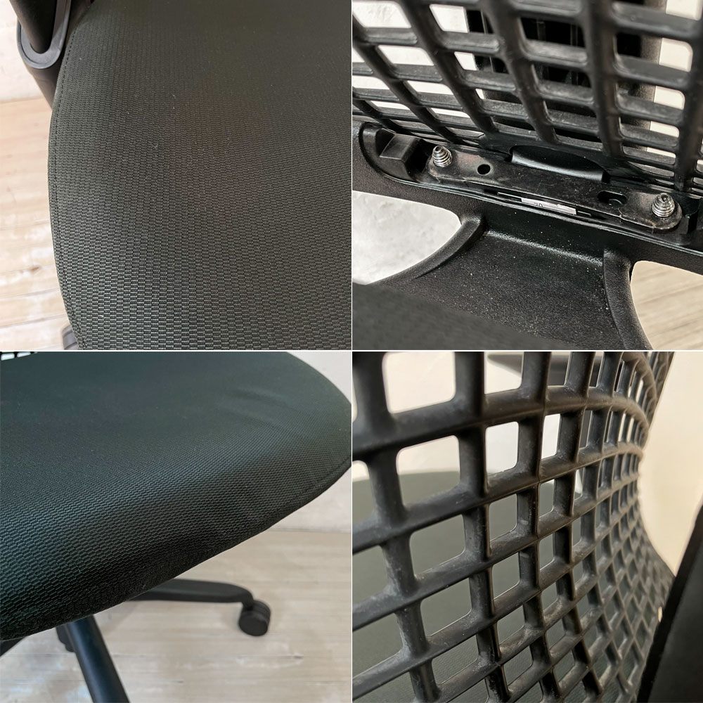 ハーマンミラー Herman Miller セイルチェア SAYL Chair デスクチェア 旧モデル イヴ・ベアール ブラック 2013年製 モダンデザイン ★