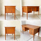 デンマークビンテージ Danish Vintage チーク材 6ドロワー 両袖デスク 6dr Teak Double sleeve desk 背面収納 北欧家具 ★