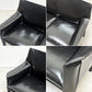 カッシーナ Cassina 414 CAB ラウンジアームチェア 2シーター キャブチェア 本革 ブラックレザー マリオ・ベリー モダン ●
