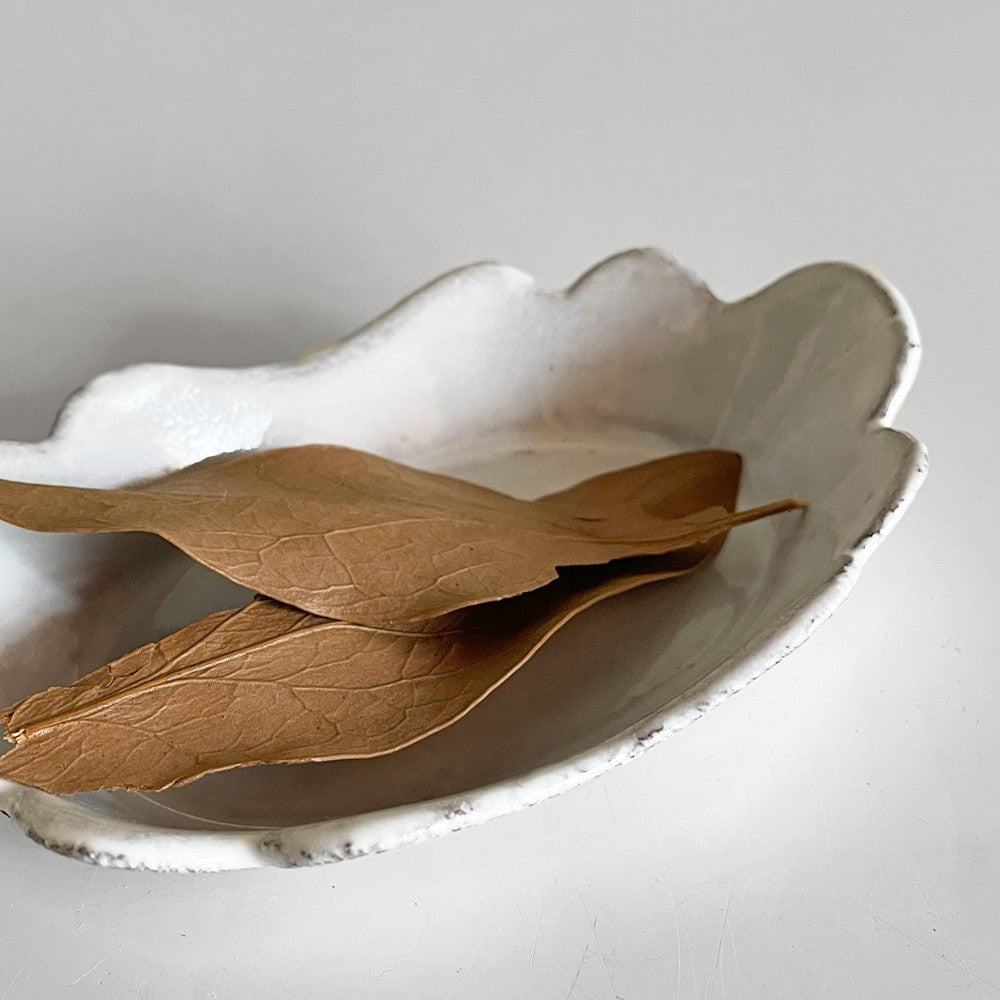 アスティエ・ド・ヴィラット Astier de Villatte コルベール Colbert テン ペタル Ten Petals スモールディッシュ W11cm 陶器 フランス ■