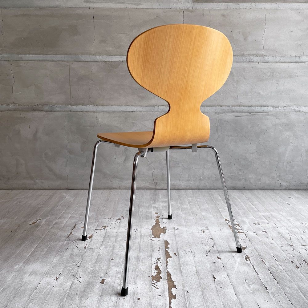 フリッツハンセン Fritz Hansen 3101 アントチェア 4本脚 ナチュラルビーチ材 ラッカー仕上げ アルネ・ヤコブセン 北欧家具 A ♪