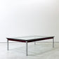 カッシーナ Cassina LC10-P ローテーブル センターテーブル コーヒーテーブル W120cm ガラス ボルドー ル・コルビジェ シャルロットペリアン ピエールジャンヌレ 廃番カラー ●