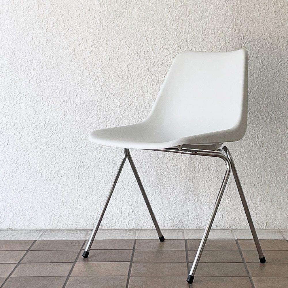Polyside ヒリー HILLE ポリサイドチェア POLYSIDE CHAIR ロビン・デイ ROBIN DAY クローム Chrome イギリス A ...