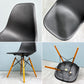 ヴィトラ Vitra サイドシェルチェア ブラック ドゥエルレッグ ポリプロピレン C&R イームズ ミッドセンチュリーモダン ◎