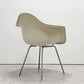 ハーマンミラー Herman Miller アームシェルチェア 2nd ビンテージ FRP製 PVCレザー グレー Hベース C&R イームズ ミッドセンチュリー ●