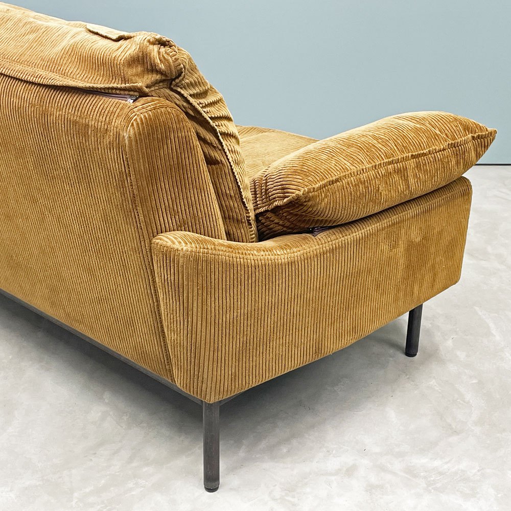 トラックファニチャー TRUCK FURNITURE DTソファ DT SOFA 2P スチール コーデュロイ フェザークッション W160cm 廃番サイズ ◎