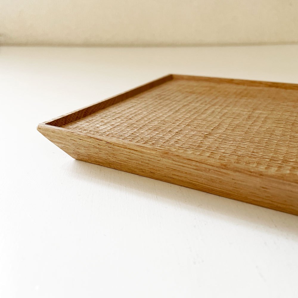富井貴志 Takashi Tomii シキモノ shikimono 木製トレイ Sサイズ 27×15cm ナラ材 プレート 盆 木工 現代作家 定価￥8,400- B ◎