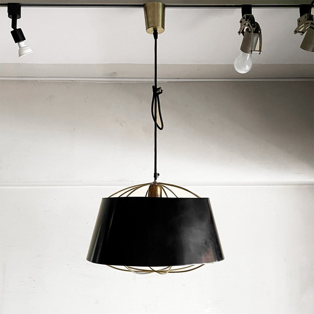 リフレクションコード Reflection Code レテル ペンダントライト Retel pendant lamp Lサイズ スチール製シェード ブラック×ゴールド モダンデザイン 関家具 定価￥18,700- ■