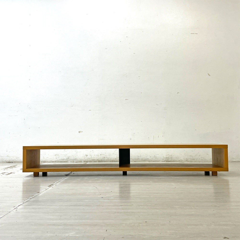 無印良品 MUJI リアルファニチャー オーク無垢材 テレビボード AVボード オープンタイプ W180cm ●
