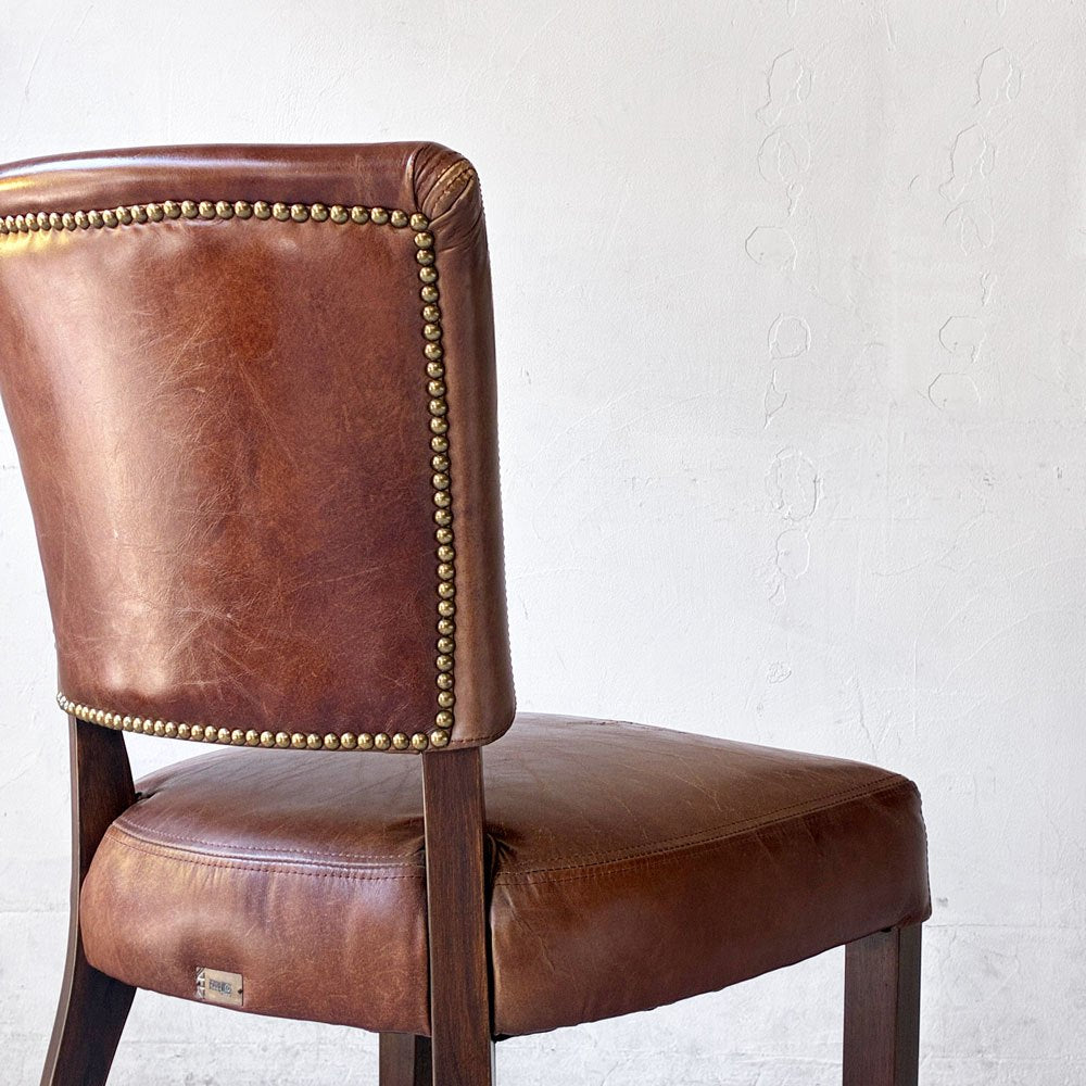 ハロ HALO ミミチェア MIMI CHAIR ダイニングチェア カフェチェア 本革 レザー 英国 シャビーシック ビンテージスタイル B ★