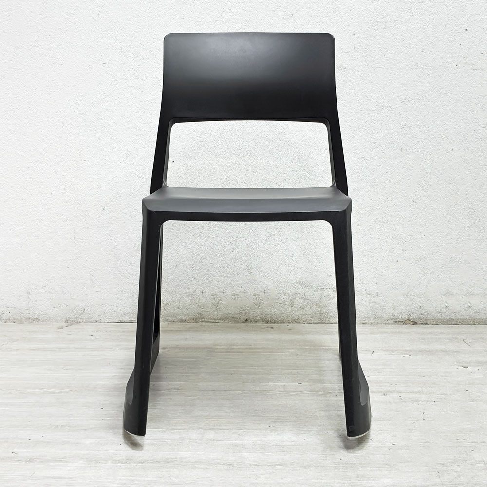 ヴィトラ Vitra ティプトン Tip Ton ワークチェア ダイニングチェア デスクチェア ブラック スタッキング チルト機能 定価￥42,900- A ●