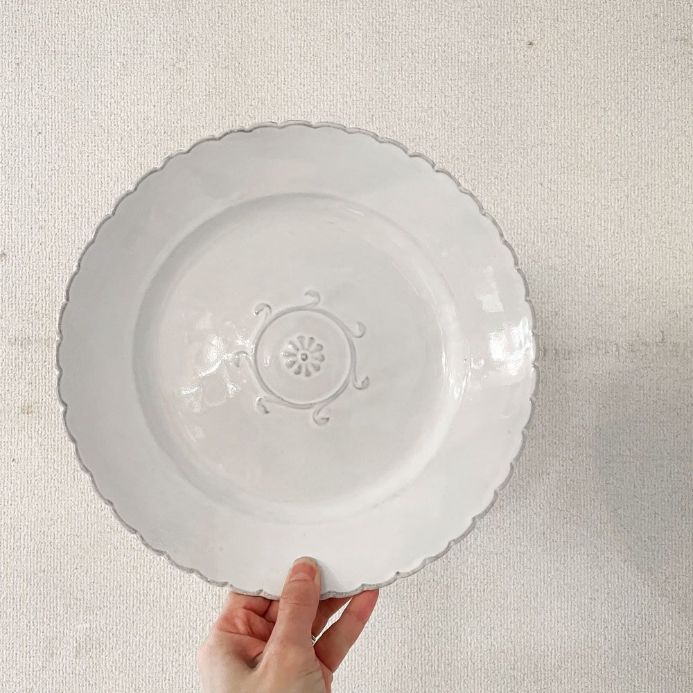 アスティエ・ド・ヴィラット ASTIER de VILLATTE パンセ Pensee ディナープレート 26.5cm フランス 定価￥17,600- A ◎