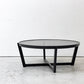 カッシーナイクスシー CASSINA ixc. ラーゴ LAGO ダークグレーガラス センターテーブル Ø90cm ミニマルモダン イタリア ●