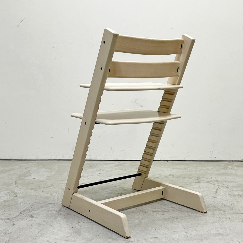 ストッケ STOKKE トリップトラップ TRIPP TRAPP ベビーチェア キッズチェア ホワイト S/N4～ 北欧 ノルウェー ●