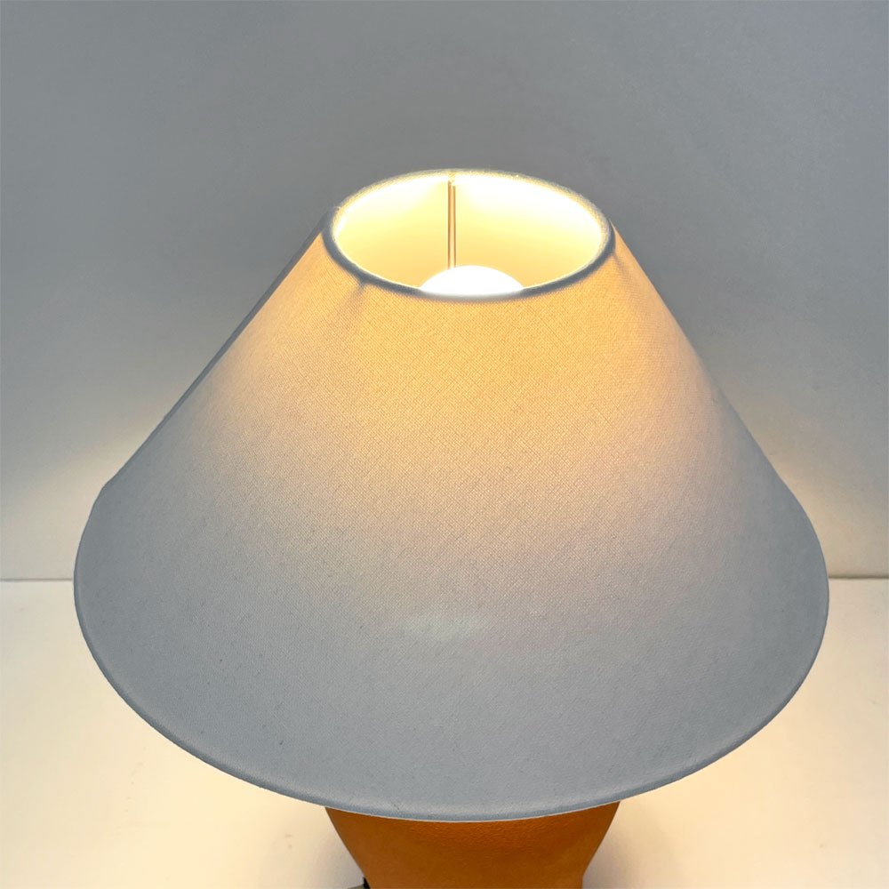ザラホーム ZARAHOME テーブルランプ 陶製ベース 布シェード 卓上照明 ナチュラルモダン ●