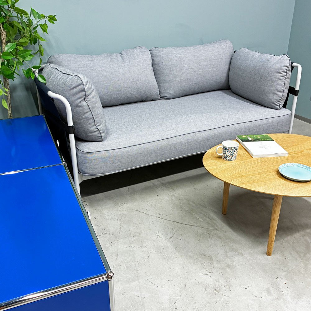 ヘイ HAY キャンソファ CAN SOFA 2シーター ソファ ロナン＆エルワン・ブルレック Ronan & Erwan Bouroullec グレー ファブリック 北欧モダン ◎