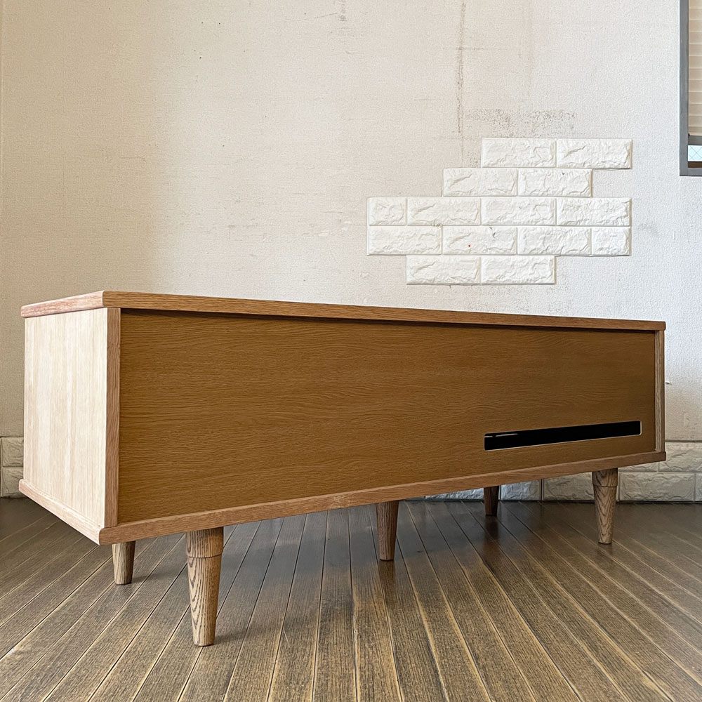 モモナチュラル MOMO Natural ベント VENT SIDE BOARD 120 ME サイドボード AVボード オーク材 W120cm ◎