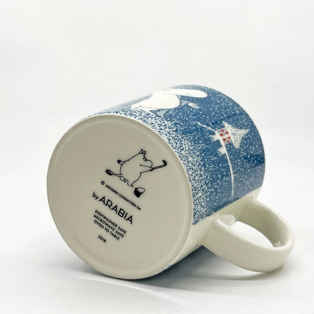 アラビア ARABIA ムーミンマグ MOOMIN ライトスノーフォール 2018年冬限定 フィンランド 北欧食器 ●