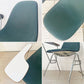 ハーマンミラー Herman Miller サイドシェルチェア セカンド 2nd ビンテージ アプホルスター スクールベース スタッキングベース 肘掛けテーブル付 イームズ ミッドセンチュリー A ★