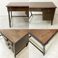 横浜元町 竹中家具 オーク材 片袖デスク 机 抽斗4杯 W106cm ろくろ脚 クラシカルデザイン 昭和レトロ ●