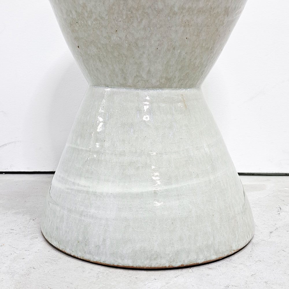 タイム＆スタイル TIME&STLE stoneware sculpture 石見焼 スツール TSSG102 サイドテーブル オブジェ 彫刻 嶋田窯 伝統工芸 定価￥95,700- ●