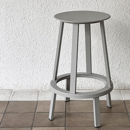 ヘイ HAY リボルバー バースツール ロー REVOLVER BAR STOOL LOW H65cm スカイグレー 回転式座面 レオン・ランズメイヤー デンマーク A ◇