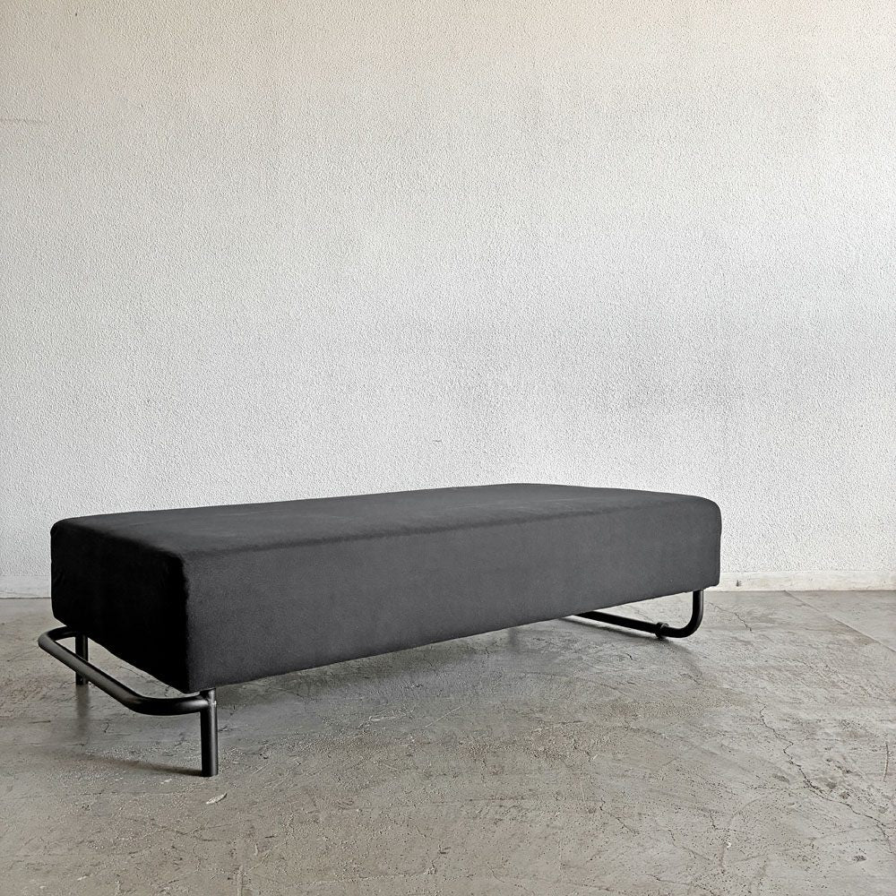 アクタス ACTUS オウンエス OWN-S フラットソファ 背もたれ＆アームなし W145cm スチール脚 カバー欠品 参考定価￥69,300- 〓