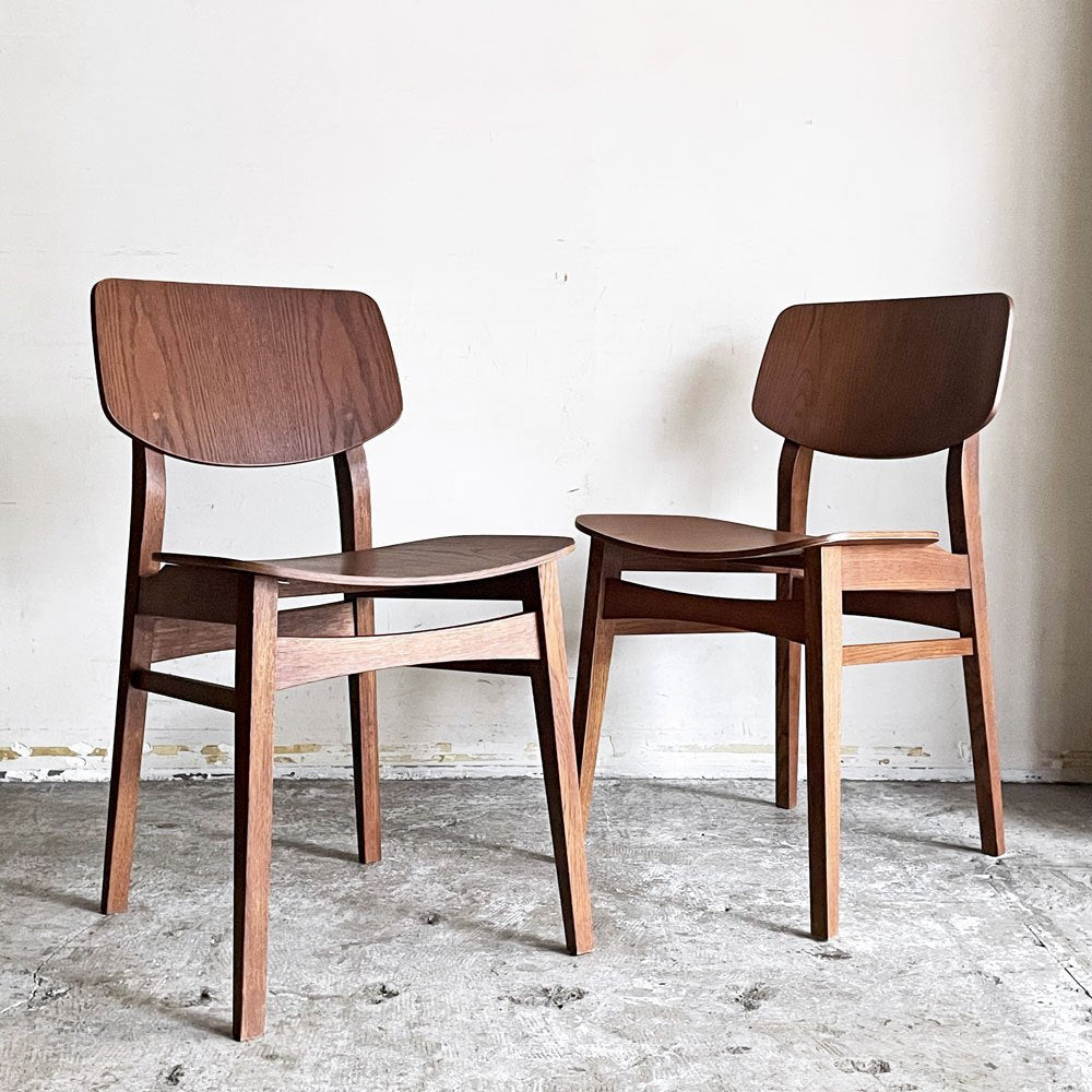 トラックファニチャー TRUCK FURNITURE トーチチェア TORCH CHAIR ダイニングチェア オーク材 ウッドシート ブラウン B ■