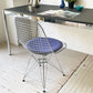 ヴィトラ vitra ワイヤーチェア Eames Wire Chair DKR5 エッフェルベース シートパッド付 ファブリック ブルー系 C&R イームズ ミッドセンチュリー ★