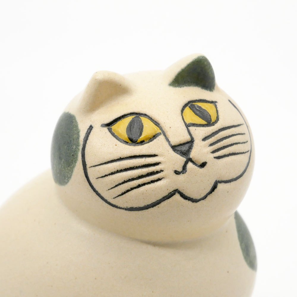 リサラーソン Lisa Larson ねこのぶち フィギュリン オブジェ 置物 スウェーデン 北欧雑貨 ●