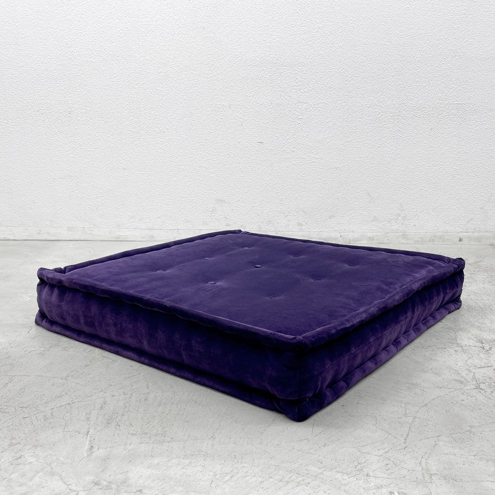 ロッシュ ボボア ROCHE BOBOIS マ ジョン Mah Jong ソファ ローソファ シートクッション パープル フランス 〓