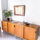 ノル Knoll ビンテージ クレデンザ Credenza サイドボード ウォールナット レザーハンドル フローレンス・ノール Florence Knoll ミッドセンチュリー ★
