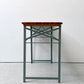 ダルトン DULTON ビアテーブル BEER TABLE 130 SILVER フォールディングテーブル モミ材天板 スチール脚 折りたたみ インダストリアル 廃番モデル 定価￥15,180- ●