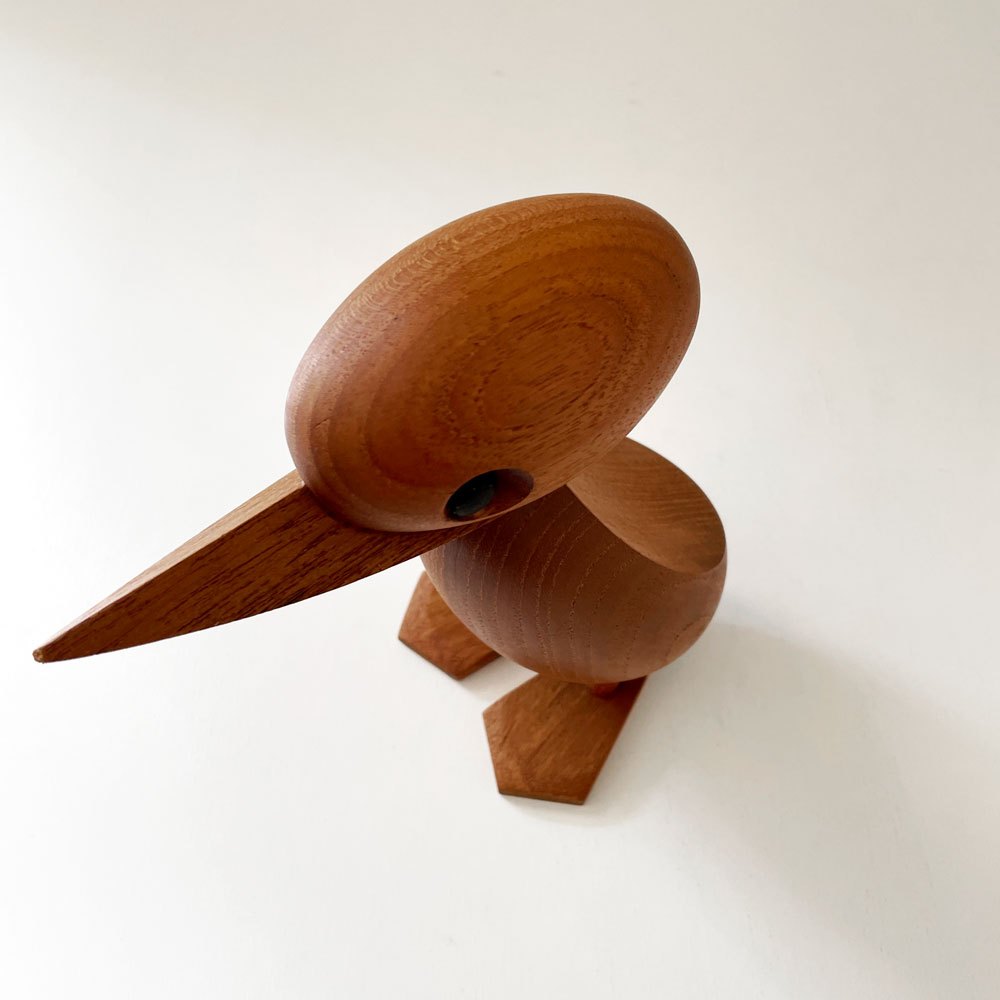 アーキテクトメイド Architectmade ダック Duck チーク無垢材 オブジェ H18cm ハンス・ボーリン Hans Bolling 定価￥26,950- ◎