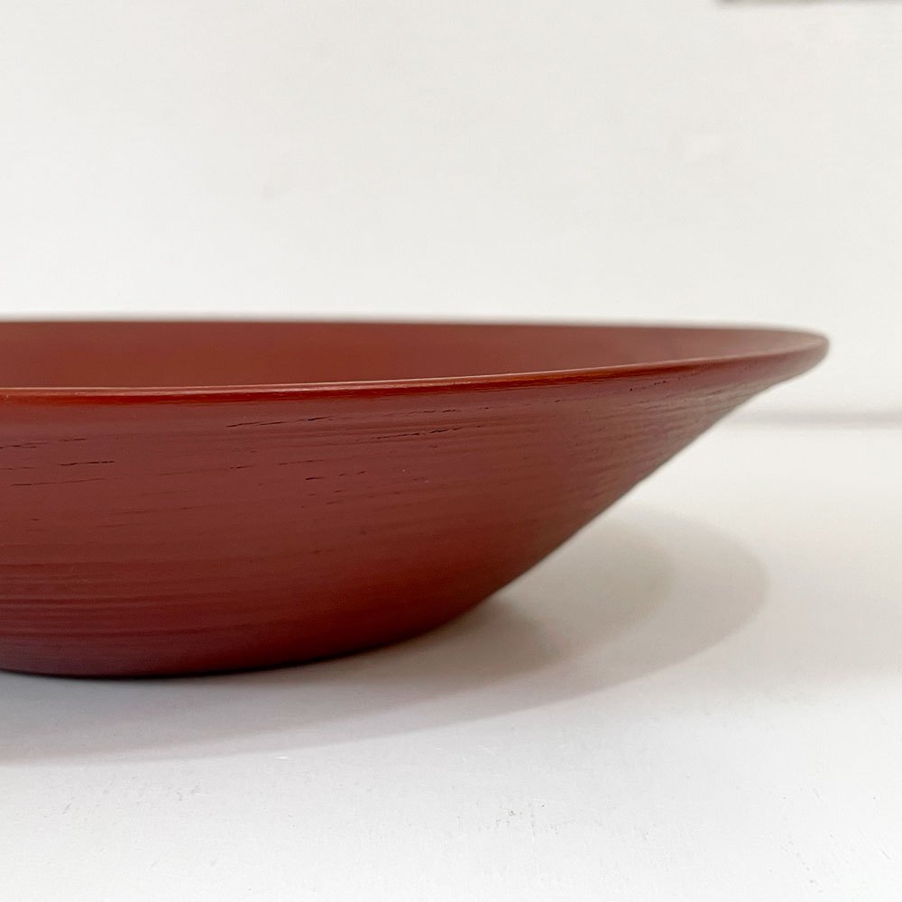 赤木明登 Akito Akagi 深皿 赤 nurimono 約21cm 漆器 輪島塗 現代作家 C ◎